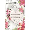 Extra large granddaughter birthday card. 8 page insert. Love heart.