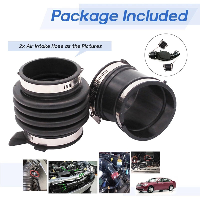 FUSCH Set of Air Intake Resonator Hose Tube Boot Duct