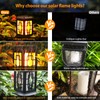 Viitech Solar Lights Garden Outdoor, IP65 Waterproof Solar Flame Light