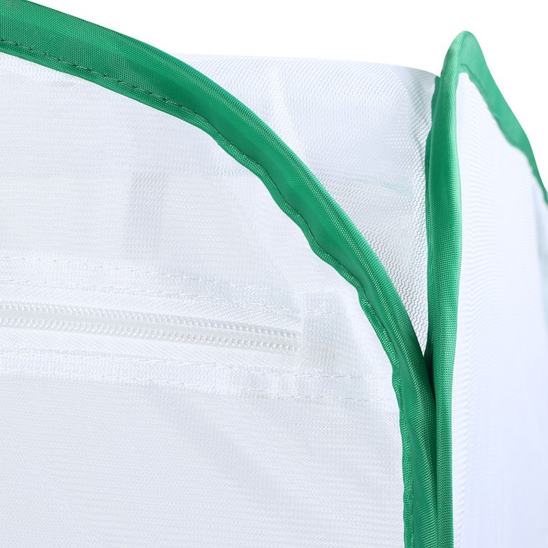 Folding Collapsible Ventilated Insect Cage Light Transmission Mesh Cage Zipper