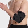 Jezcosy FlexiFit Elbow Compression Brace，Elbow Compression Sleeve (X-Large,Black)