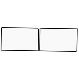 KOMBIUDA 3pcs Folding Projector Screen Portable Projection Curtain for Indoor Outdoor Use Crease Design for Home Cinema Events and Conferences