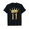 Crown #11 (Vintage Golden Yellow) 11th Birthday T-Shirt