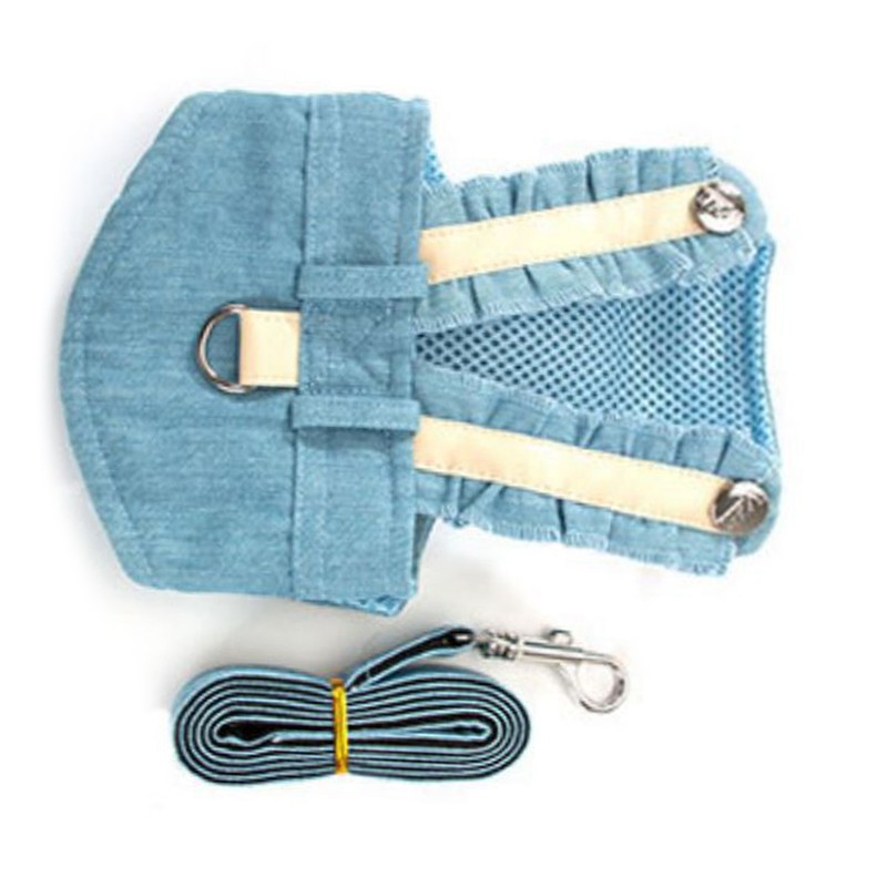 Pet Vest Harness Leash Adjustable Button Design Dog Harness and