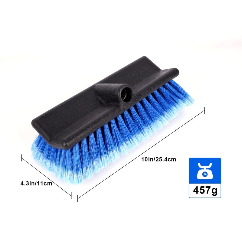 DOBEN Car Wash Brush Head, Soft Bristle Cleaning Brush, Bi-Level