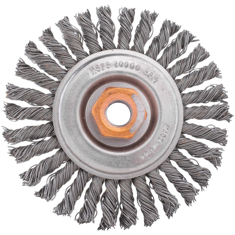 Shark Shark 14083 4-Inch Stringer Bead Twist Wire Wheel, 1/2-13NC