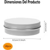 18 Paquete de Tarros de Hojalata de 100ml, Latas Redondas