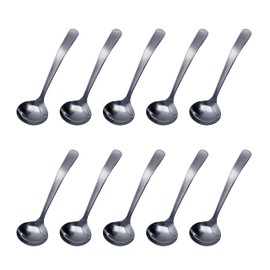 Takagi Sugar Ladle, Set of 10, Lilac, Sugar Spoon, Stainless Steel, Cutlery, Silver, Made in Japan, Bulk Purchase, Commercial Use, Dishwasher Safe