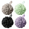 flintronic 4 Pack Loofah Shower Puff, 50g Bath Sponge, Soft
