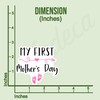 (3Pcs) My First Mother's Day Sticker Funny Motivational Quotes Family