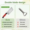 Dual Blade Julienne Cutter, Stainless Steel Cabbage Shredder for Coleslaw