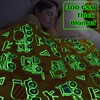 Excavator Blanket Construction Gifts for Kids Glow in The Dark