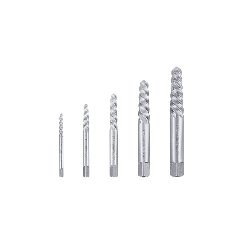 Truper EXT-5, Juego extractores de tornillos, 5 piezas