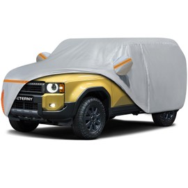 Car Cover for 2007-2025 Toyota Land Cruiser/Lexus LX, Waterproof Custom-fit All Weather Sun Rain UV Snow Wind Protection Outdoor Indoor Full Car Cover with Door Zipper & Cotton Lining-Grey