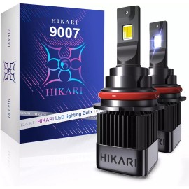 HIKARI HyperStar 9007 HB5 20000LM 32W Wireless LED Fog Bulbs 6000K White (Pair)