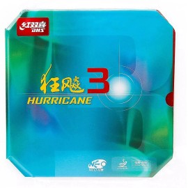 DHS NEO Hurricane 3 Rubber Table Tennis Pips In Rubber Sponge 39°  2.15mm Red