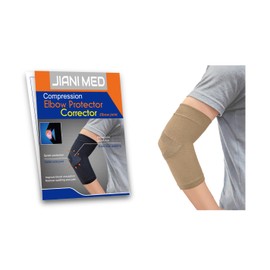 JianiMed Elbow Protector – Elbow Sleeve, Compression Support, Strains, Sprains, Protection, Daily Use, Taiwan Excellence S/M