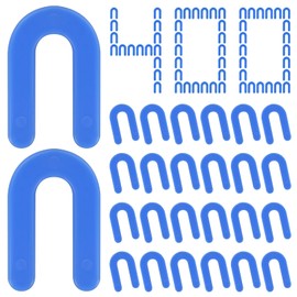SDLDEER Pack of 400 Joint Spacers, 1.5 mm, U-Shape Spacers, Plastic, Tile Spacers, Levelling System for Wall and Floor Tiles (Blue)