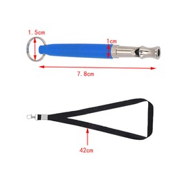 Esforzarse Dog Whistle Training 3 Pcs, Puppy Training Dog Training Whistles with Lanyards, Dog Whistles That Makes Dogs Come to You with Lanyard, Blue, Black and White