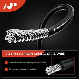 A-Premium Front Side Parking Brake Cable Assembly Compatible with Ford Models: F-250/F-350/F-450/F-550 Super Duty 1999-2004, Excursion 2000-2005