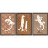 SIGNWIN Framed Canvas Print Wall Art Set Paris France Meerkat