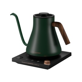 INTASTING Electric Kettles, Gooseneck Electric Kettle, ±1℉ Temperature Control, Stainless Steel Inner, Quick Heating, for Pour Over Coffee, Brew Tea, Boil Hot Water, 0.9L Hunter Green