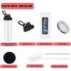 20oz sublimation sport tumblers blanks with two lids flat edge