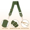 sourcing map Wide Shoulder Strap, 3.8cm Dark Green Adjustable Purse