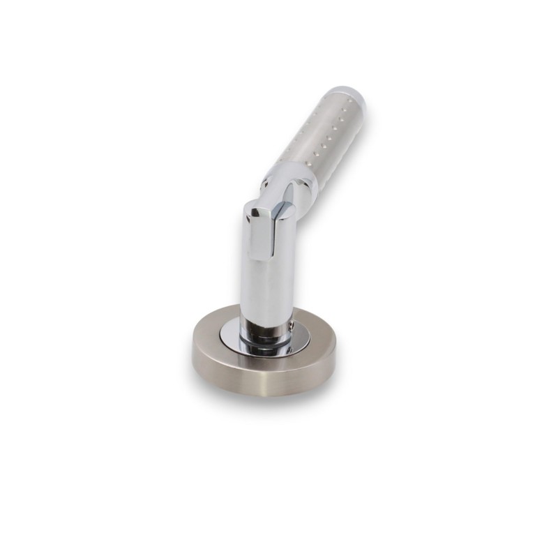 Layton Infinity Decor Solid Zamak Lever on Rose Two Tone