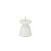 Buddhist Altar Fire Stand, Candleholder, Bon Festival, Dharma, White, Medium