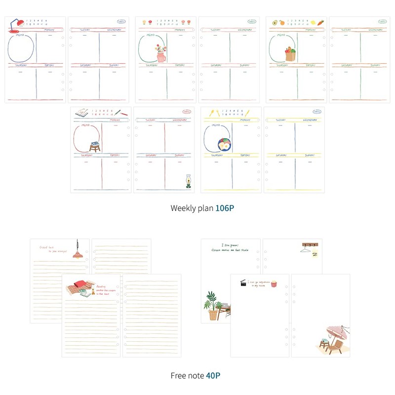 Monolike A5 Haudinary Days Diary Set Sweet Home - Ordinary