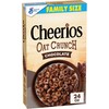 Cheerios Oat Crunch Chocolate Breakfast Cereal, Made with Whole Grain,
