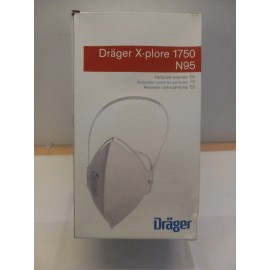 Drager X-plore 1750 N95 Particulate Respirator Mask, Box of 20, Indiv. Wrapped