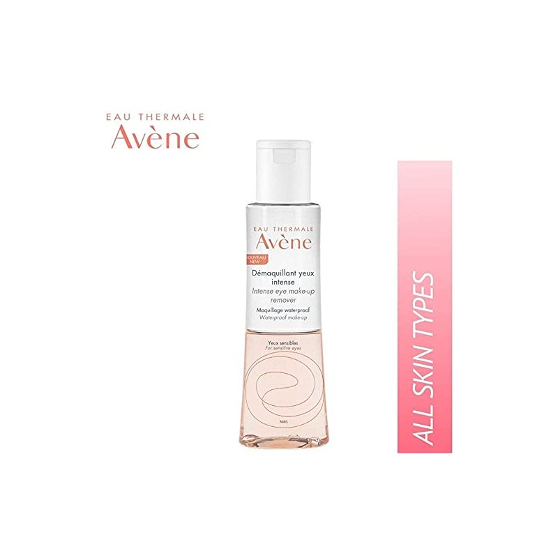 AVENE, Desmaquilla el maquillaje waterproof, Para Ojos Sensibles, 125 ml