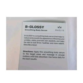 Maelys B-GLOSSY Smoothing Body Serum 3.38oz. NIB