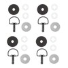 GAOSHA Universal Fairing Bolts 14mm and 19mm D Rings 1/4