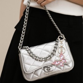 Butterfly Keychain Bag Charms Purse Charms for Handbags Cute Heart Car Keyrings Accessories Birthday Gifts for Women