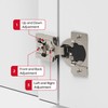 MEICCIPLUS Soft Close Cabinet Hinges 10 Pack, 1-1/4 inch Overlay,