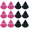 12pcs Powder Puffs for Face Triangular Velour Makeup Puff for