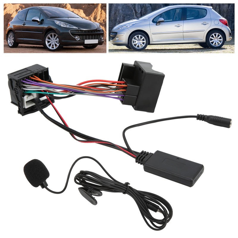 12Pin Bluetooth 5.0 Aux Audio Cable Adapter Microphone Hands Free
