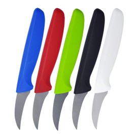 Paring Knife 5-Piece Set - 2 inches - Sharp Kitchen Knife - Ergonomic Handle, Pointed Tip - Color Coded Kitchen Tools by The Kosher Cook