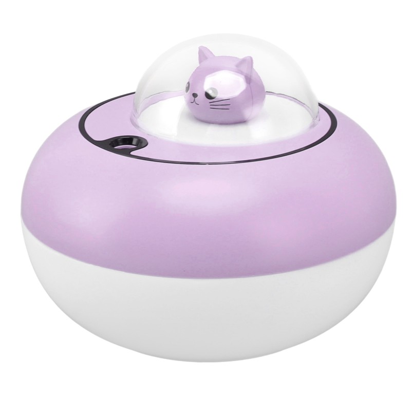 Mini Humidifier Cute Cat Sculpture Portable Quiet Desktop Air Humidifier