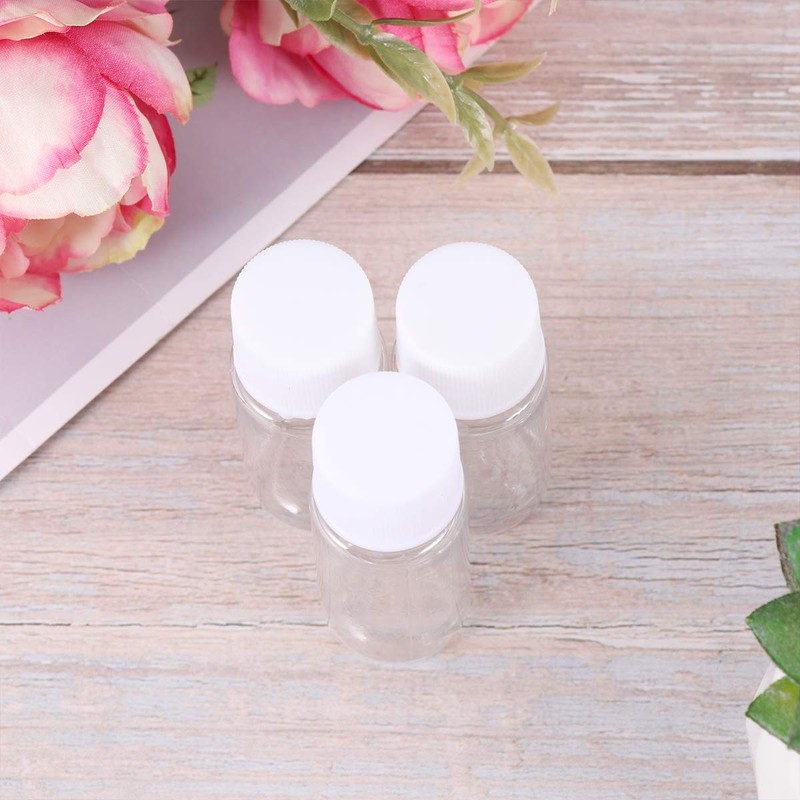25pcs 10ml Sample Bottles Refillable Plastic Transparent Lotion Bottles Shower