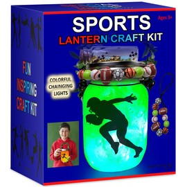 NUMI'SMILE Sports Nightlight Gifts for Boys, DIY Kids Crafts & Christmas Presents Ages 3 4 5 6 7 8-12 Years Old, Baseball, Soccer, Basketball, Football Gifts, Hockey, Tennis, Surfing Art Kit