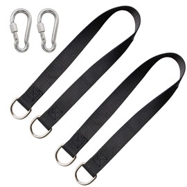 DIYCUT 2 Stücke Schaukel Befestigung, 55cm Schaukel Aufhängung, Schaukel Befestigung Baum, Hält bis zu 400kg, mit 2 Karabiner, für Baumschaukelsitz, Hängematte, Planke