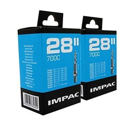 Impac 2pk Cycle Tubes 28" / 700c 28-45c (28-47/622-635) Presta Valve - Twin Pack