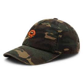 JPAK Donut Premium Dad Hat Embroidered Cotton Baseball Cap Doughtnut Morning Green Camo