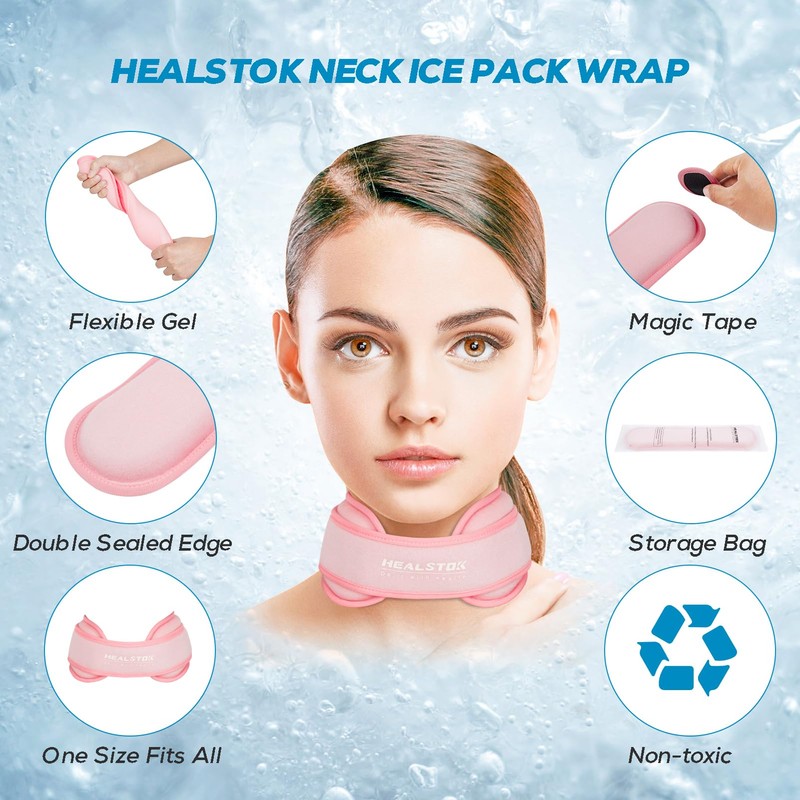 Neck Ice Pack Wrap,Cervical Ice Pack,Cold Compress Ice Packs for