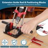 Bvomheez Portable Drill Guide, Multi Angle Drill Guide for Straight