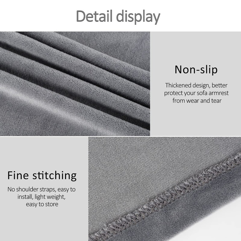 Armrest Covers 2pcs Universal Armchair Covers Non-Slip Sofa Armrest Protector